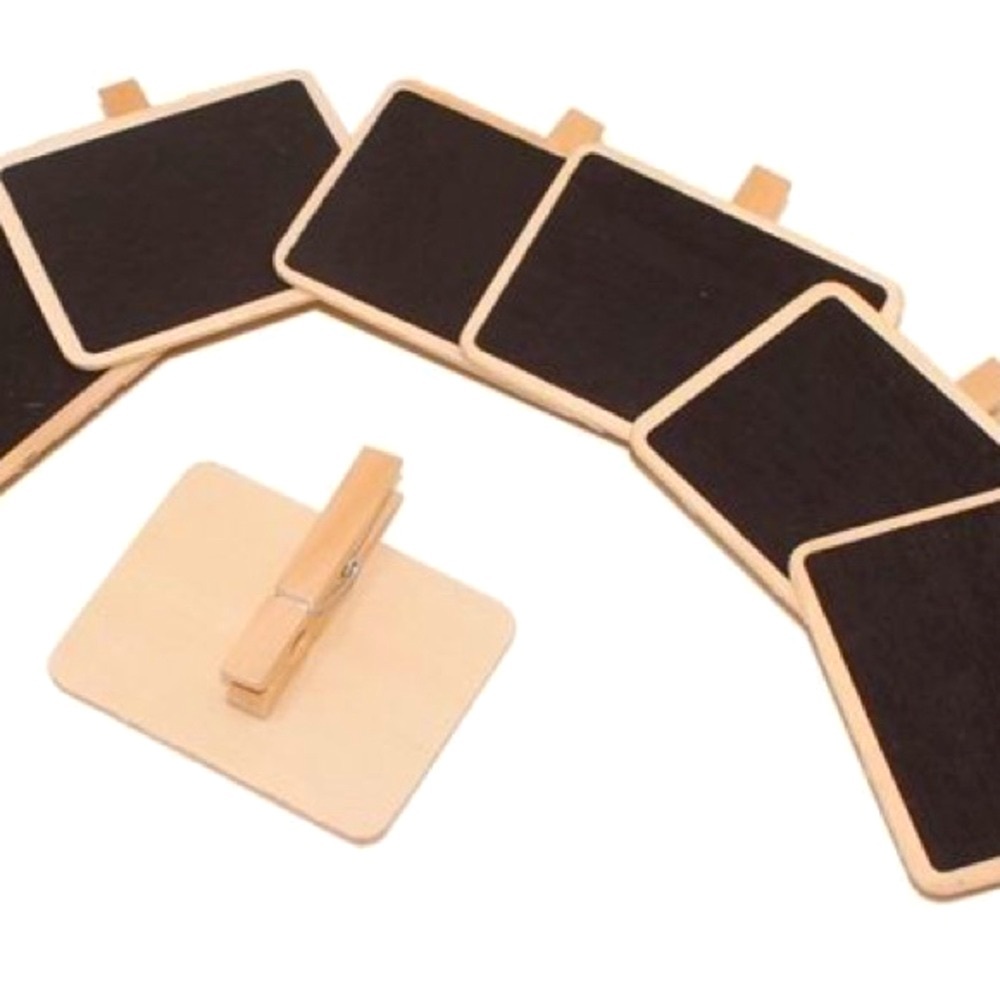 THE CONTAINER STORE DIY SHOP Pack of 4 Mini Chalkboard Clips